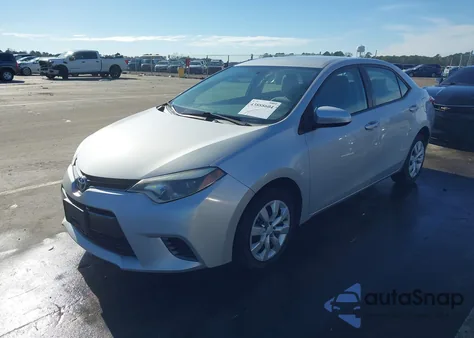 2015 Toyota Corolla Le from USA, damaged, VIN 2T1BURHE3FC452640